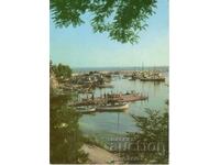 Old postcard - Nessebar, Port