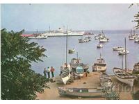 Old postcard - Nessebar, Port