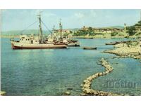 Old postcard - Nessebar, Port