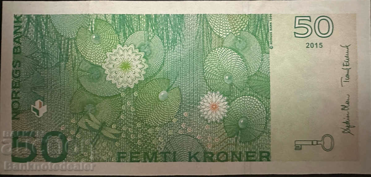 Norway 50 Kroner 2015 Pick 46a Ref 2921 with price 25.00 BGN | € 12.78 Norway 50 Kroner 2015 Pick 46a Ref 2921 with price 25.00 BGN | € 12.78