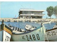 Old postcard - Nessebar, Sea station