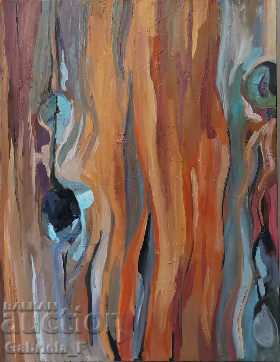 Oil painting "Bark of a tree"