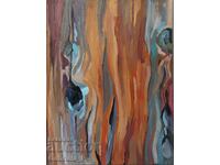 Oil painting "Bark of a tree"