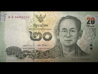 Thailanda 20 Baht 2013 Pick118a Ref 0086