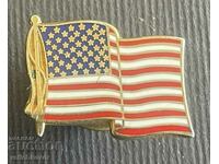 38109 USA sign the US national flag enamel pin