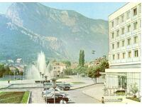 Carte poștală veche - Vratsa, Centrul cu Hotel „Hemus”