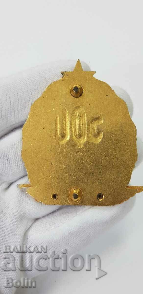 Collectible Hungarian Communist Badge Automotive 500 km. - 5