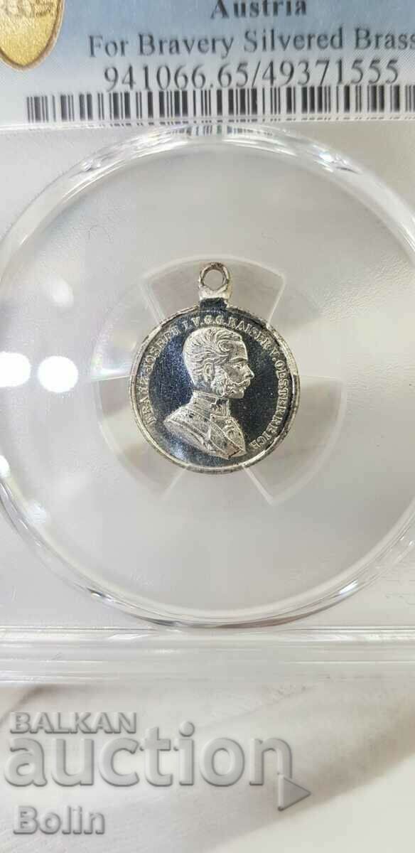 Auction MS 65 - Miniature for Medal of Valor - Franz Joseph-Austria Auction MS 65 - Miniature for Medal of Valor - Franz Joseph-Austria