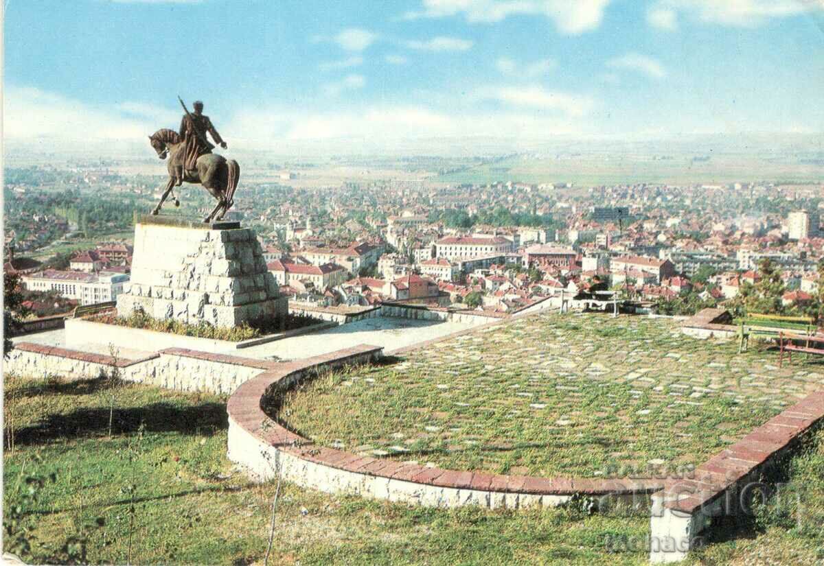 Old card - Vratsa, Monument "The Herald"