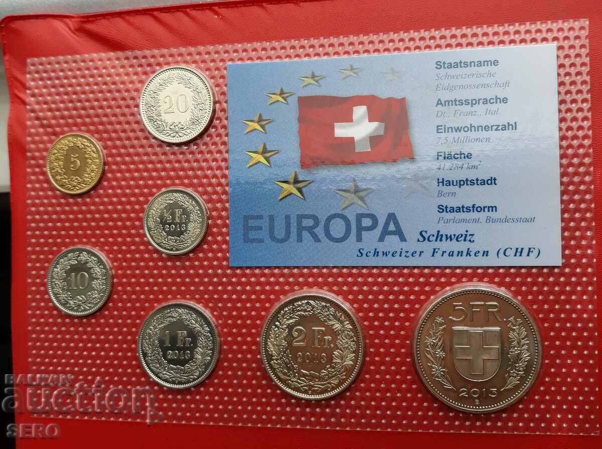 Switzerland-SET 2012-2013 of 7 coins