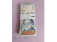 20 Bolivar, Venezuela, Banknote, Bundle, UNC