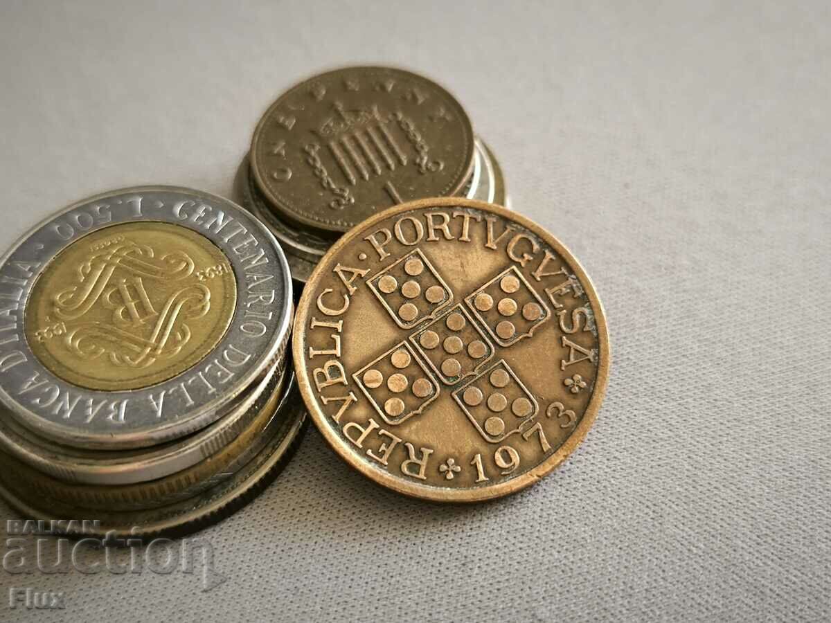 Монета - Португалия - 1 ескудо | 1973г. с цена 1.85 лв. | € 0.95 Монета - Португалия - 1 ескудо | 1973г. с цена 1.85 лв. | € 0.95