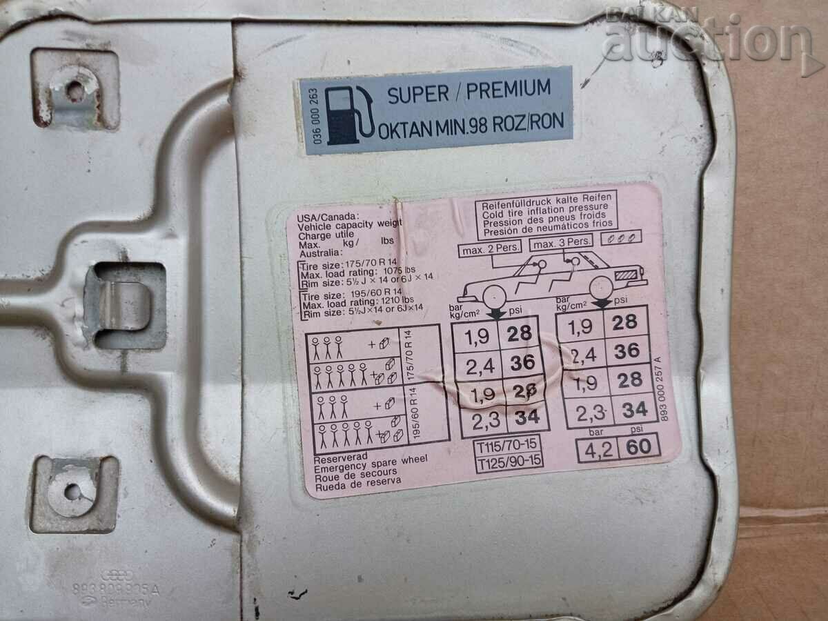 Audu 80 quattro retro vintage tank doors AUDI 100 - 6