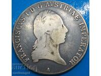 Thaler 1823 Austria Francis I A - Vienna 27.47g silver Patina