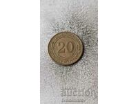 Algeria 20 centimes 1972 FAO - Reforma Funciara