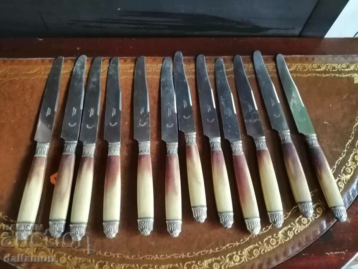 set of 12 badiou sietienne knives