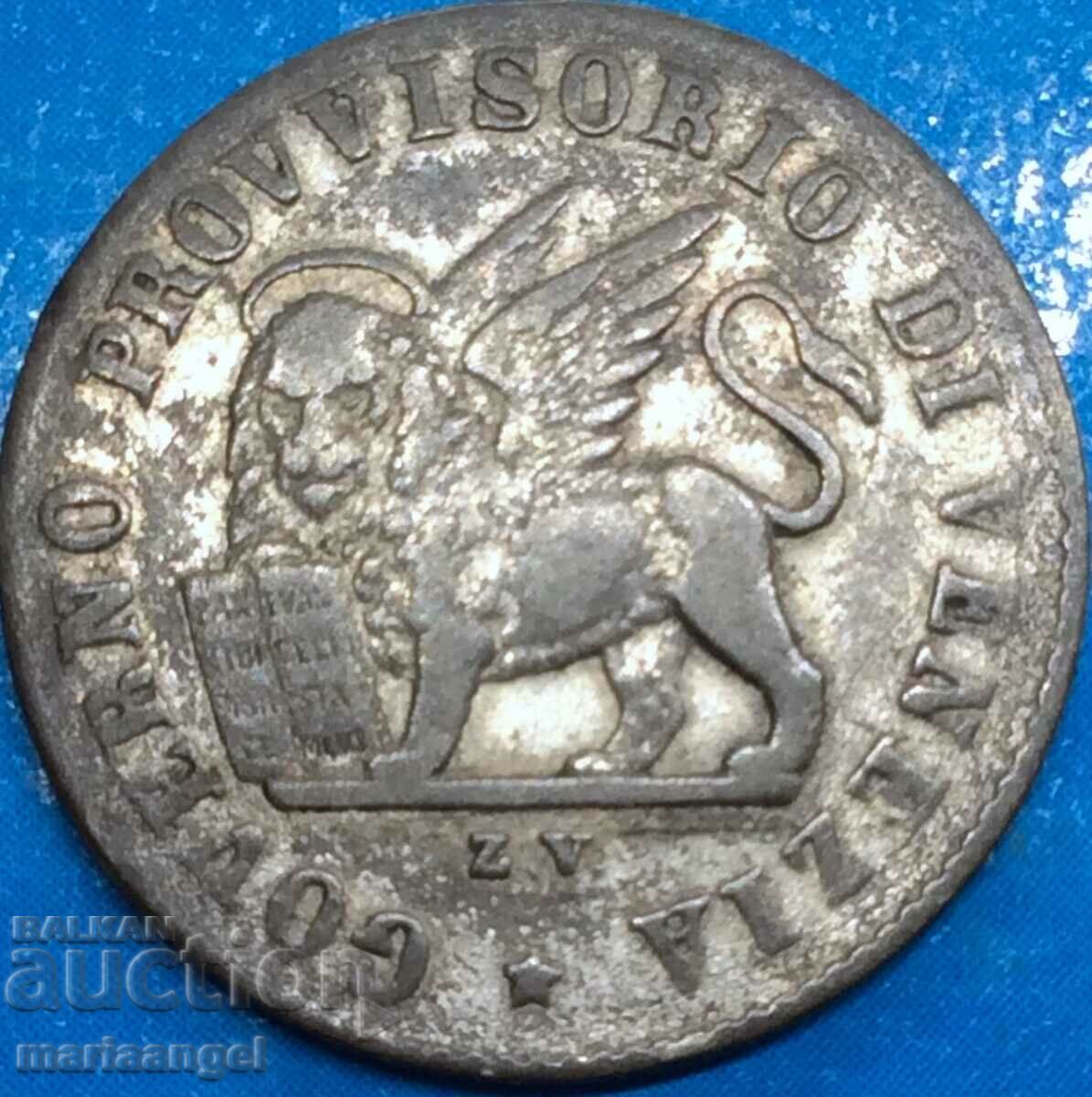 Venice 15 centesimi 1848 Italy Venetian Lion