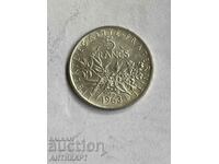 #3 Silver Coin 5 Francs France 1963 Silver