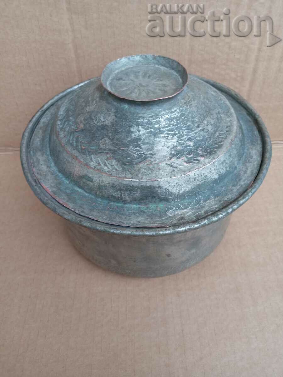 Auction Antique Revival Pot, Copper Copper Pot with Lid Auction Antique Revival Pot, Copper Copper Pot with Lid