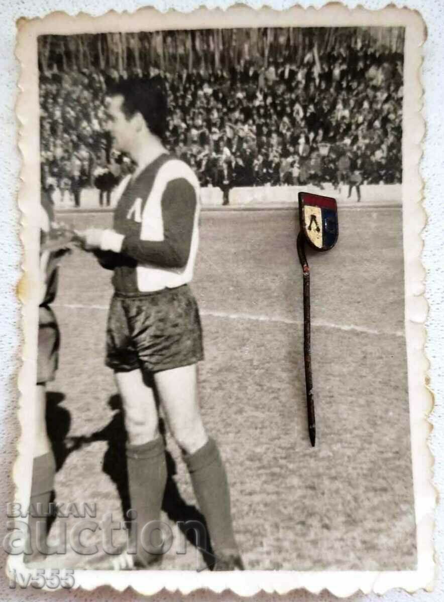 OLD PHOTO AND SIGN OF FC LEVSKI SOFIA-STEFAN ABADJIEV TECO