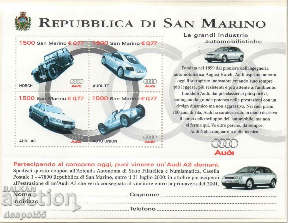 1999. San Marino. "Audi" with a changed identity. CURIOSITY!