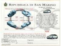 1999. San Marino. "Audi" with a changed identity. CURIOSITY!