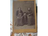 Carton foto vechi de familie bulgară Regatul Bulg 1880