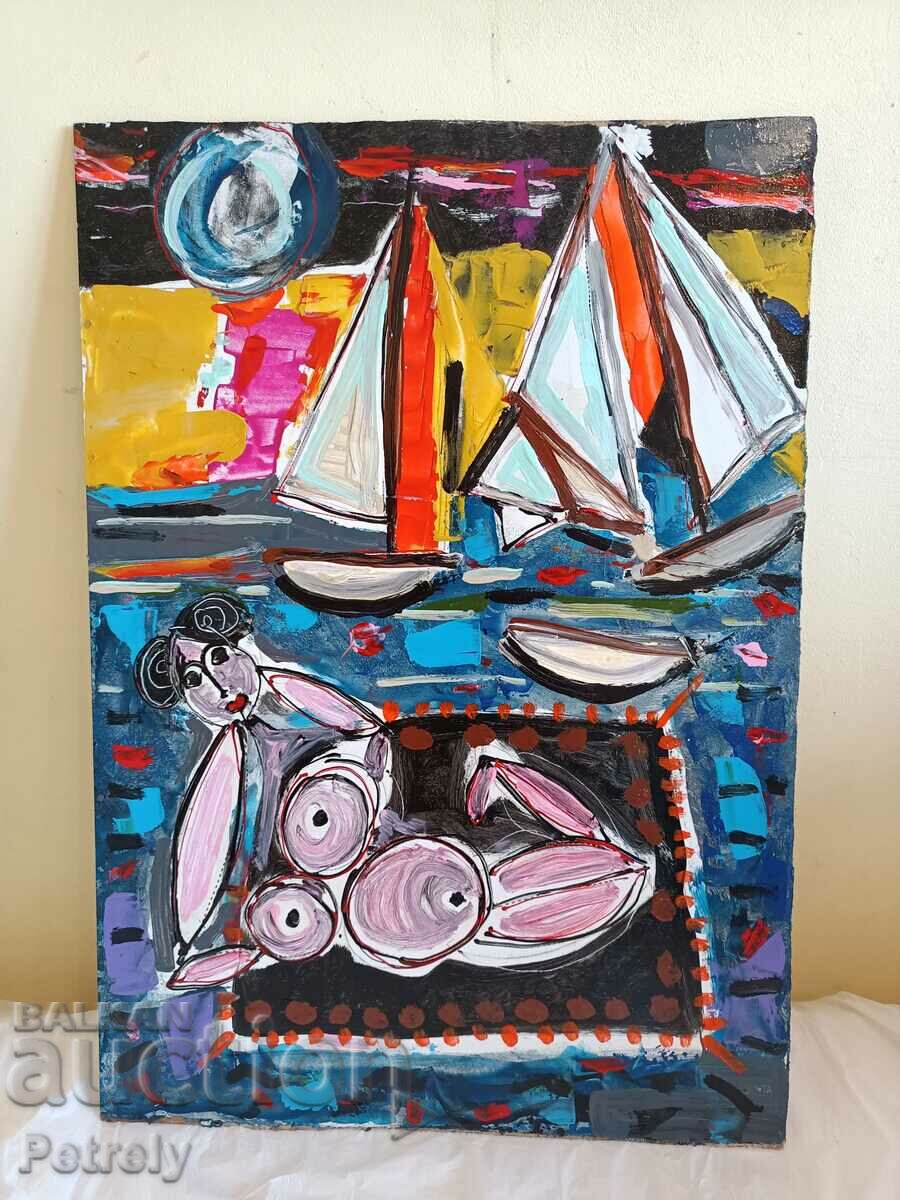 Pictura in ulei cu preț 70.00 BGN | € 35.79