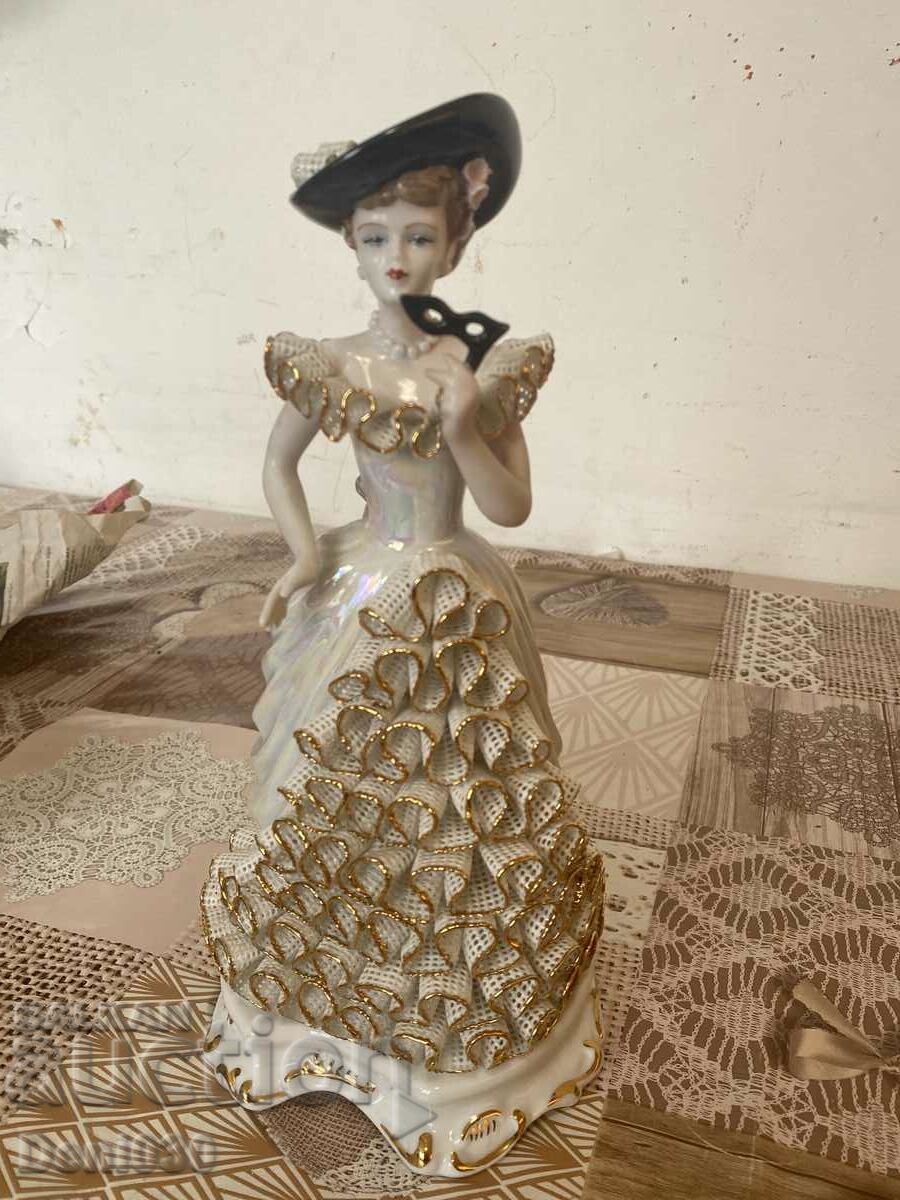 Unique porcelain figure with markings