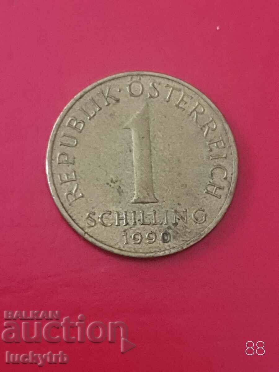 1 șiling 1990 - Austria