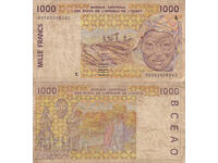 tino37- ZAP. AFRICA /SENEGAL/ - 1000 FRANC - 1999