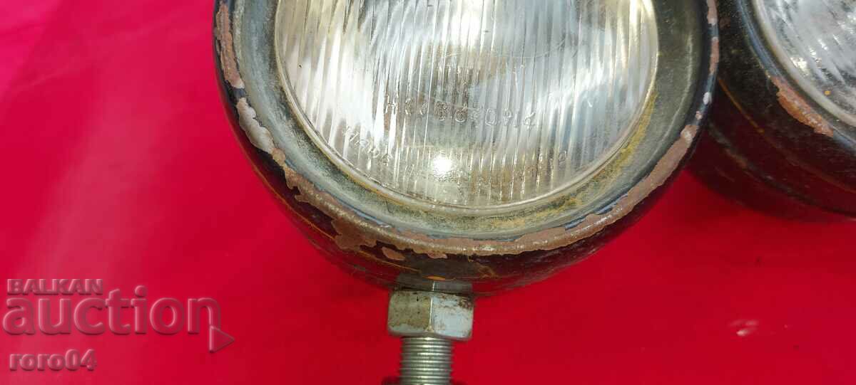 Auction PAIR OF OLD BULGARIAN HEADLIGHTS Auction PAIR OF OLD BULGARIAN HEADLIGHTS