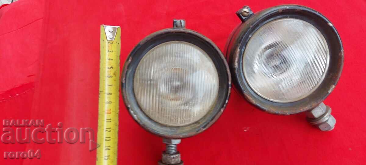 PAIR OF OLD BULGARIAN HEADLIGHTS - 5 PAIR OF OLD BULGARIAN HEADLIGHTS - 5