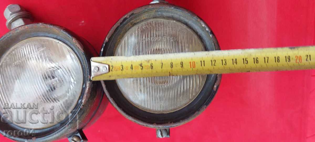 PAIR OF OLD BULGARIAN HEADLIGHTS - 6 PAIR OF OLD BULGARIAN HEADLIGHTS - 6
