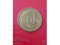 10 пенита 1963 - Финландия