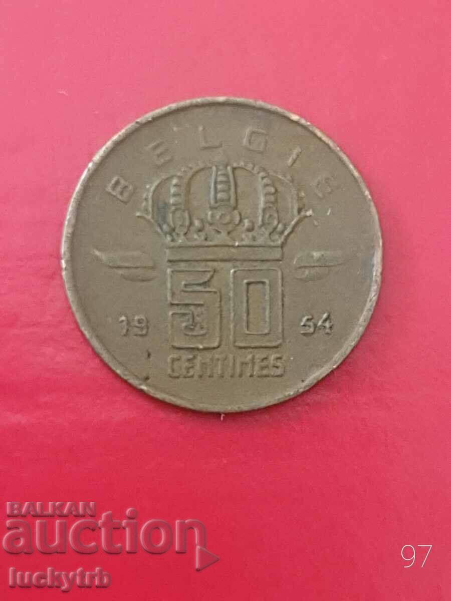 50 centimes 1954 - Βέλγιο