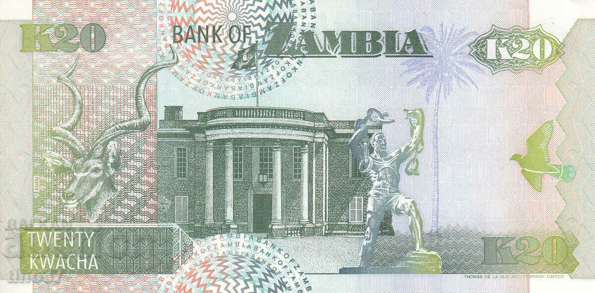 Auction tino37- ZAMBIA - 20 KWACHA - 1992 - UNC Auction tino37- ZAMBIA - 20 KWACHA - 1992 - UNC