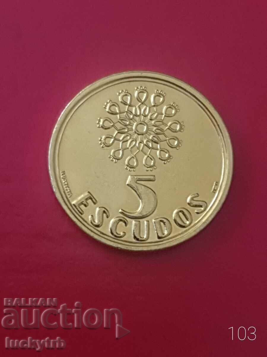 5 escudos 1998 - Portugal