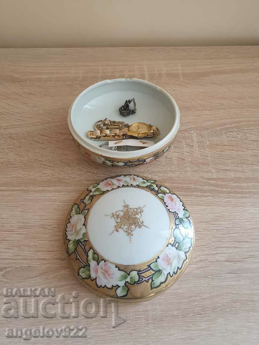 NIPPON Porcelain Jewelry Box