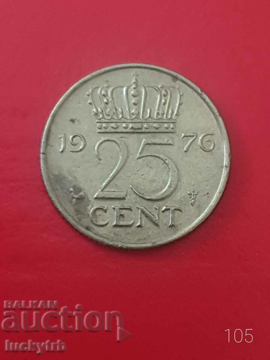 25 cents 1976 - Netherlands