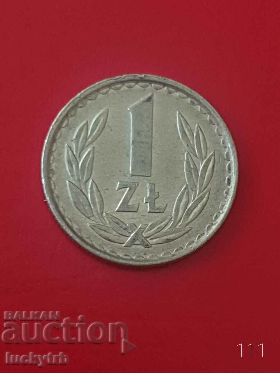 1 zloty 1985 - Poland