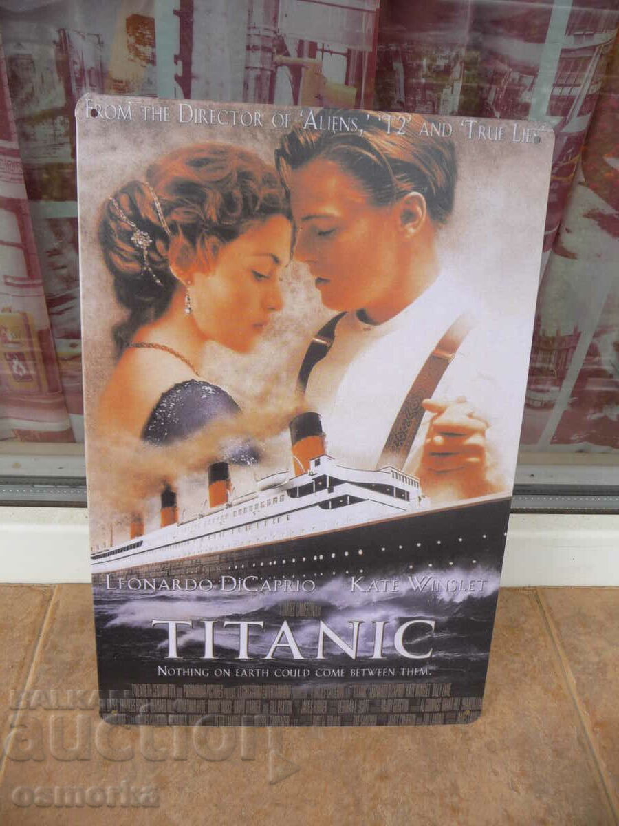 Film cu plăci metalice Nava Titanic Leonardo DiCaprio Oscar