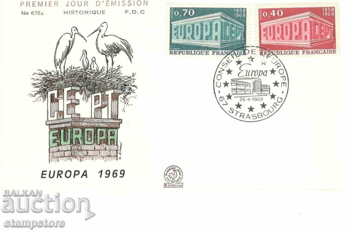 FDC Γαλλία 1969 Ευρώπη Σεπτ