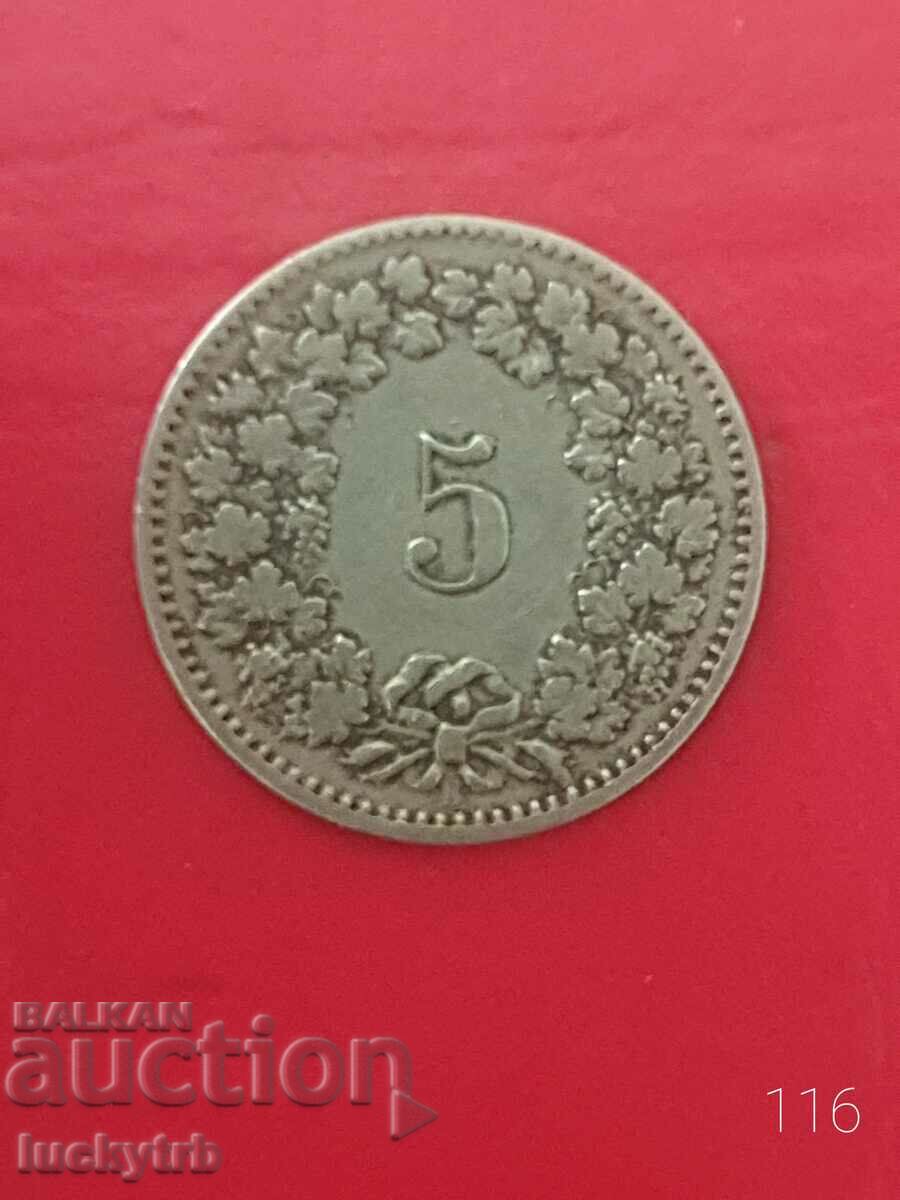 5 rapennes 1894 - Switzerland