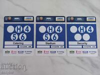 Football - Accreditation cards from the match Ukraine - Bulgaria