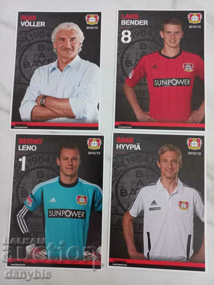 Soccer - Cards of Bayer Leverkusen players