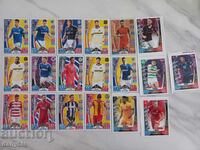 Soccer player stickers for Match Attax collection