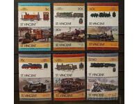 St. Vincent 1985 Locomotives Second Series MNH