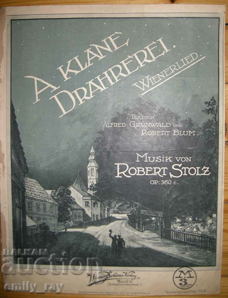 Sheet music - A Klane Drahrerei - Robert Stolz