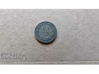 Coin - BULGARIA - 10 cents - 1917